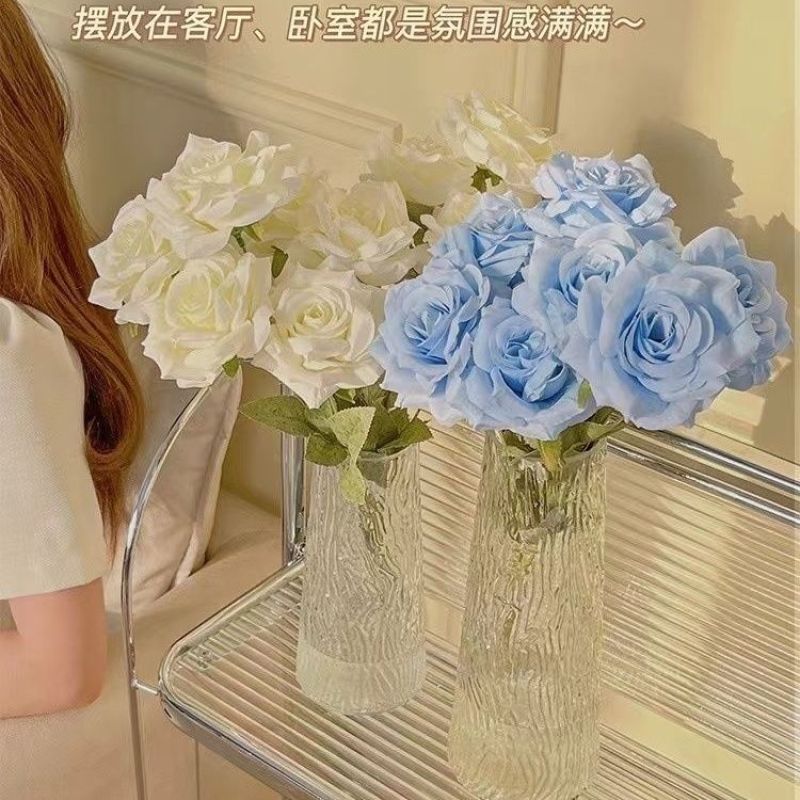 花瓶ins风高颜值轻奢清仓底座玻璃花瓶客厅餐桌桌面中式