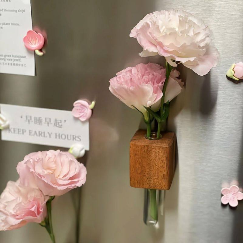 插花器冰箱贴2025新款创意装饰试管zakka花瓶**感