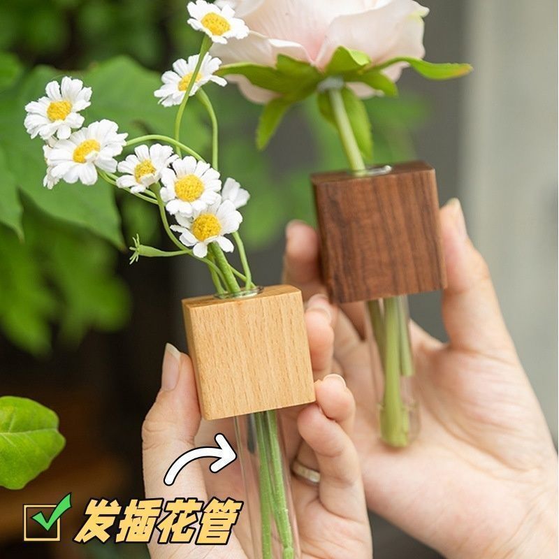 插花器冰箱贴2025新款创意装饰试管zakka花瓶**感