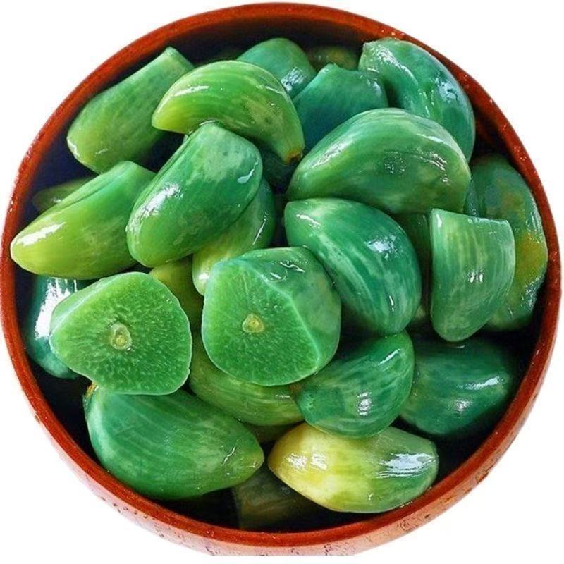 腊八蒜绿蒜新鲜泡蒜头山东特产腌制泡菜糖醋大蒜下饭菜食物批发