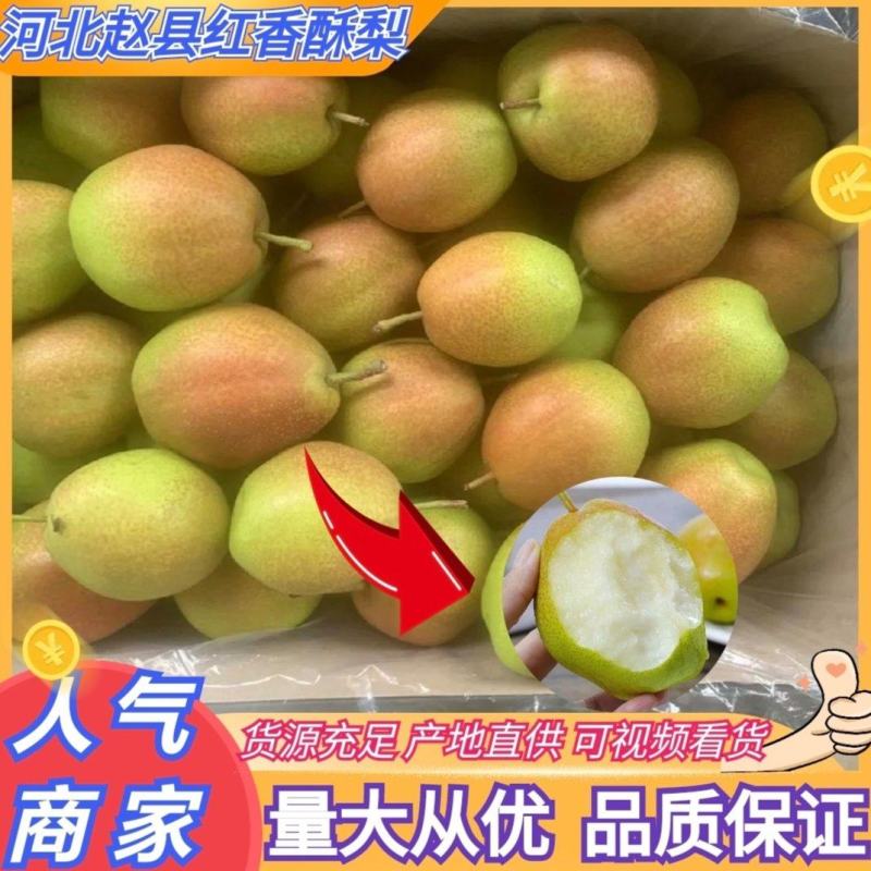 河北酥梨，红香酥梨货源充足品质好口感香甜，价格优欢迎