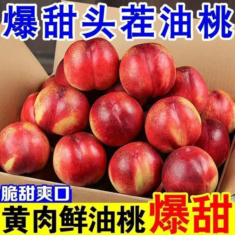 正宗当季黄心油桃脆甜多汁黄心大油桃新鲜水果黄肉蜜桃一整箱