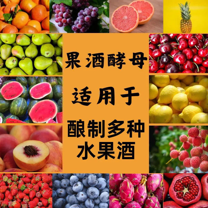 果酒酵母专用曲子酒曲葡萄发酵桔子火龙果水果家庭发酵粉家用