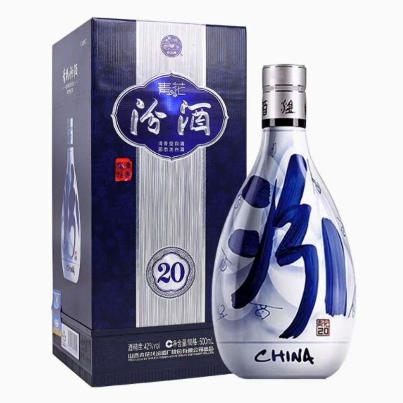山西杏花村汾酒青花2042度500ml*6清香型白酒