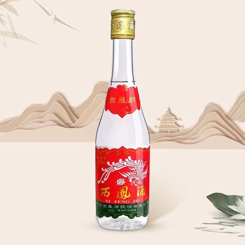 陕西西凤白酒375七两半45度凤香型纯粮白酒375ml*20