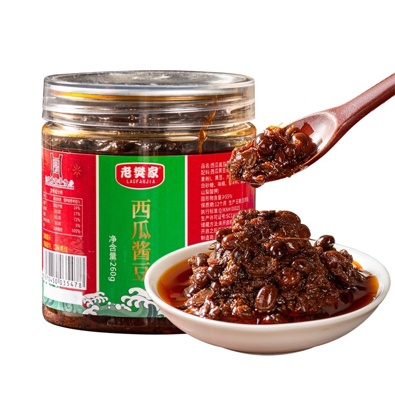 河南西瓜酱豆辣酱酱豆红油鲜椒量大优惠支持代加工支持一件代