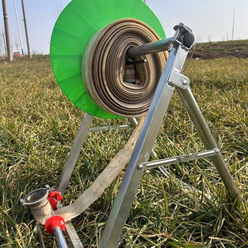 新款水带收卷器农用工具浇地神器卷管盘管收纳架折叠落地