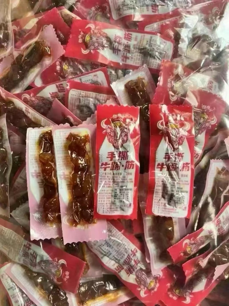 鸭肉手撕手撕牛蹄筋牛肉碎手撕，现货一手货源支持混装