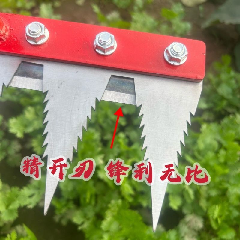 锯片钢带锯齿牙子多功能除草工具多用途除草神器可撤卸