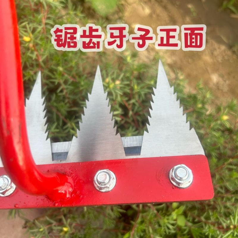 锯片钢带锯齿牙子多功能除草工具多用途除草神器可撤卸