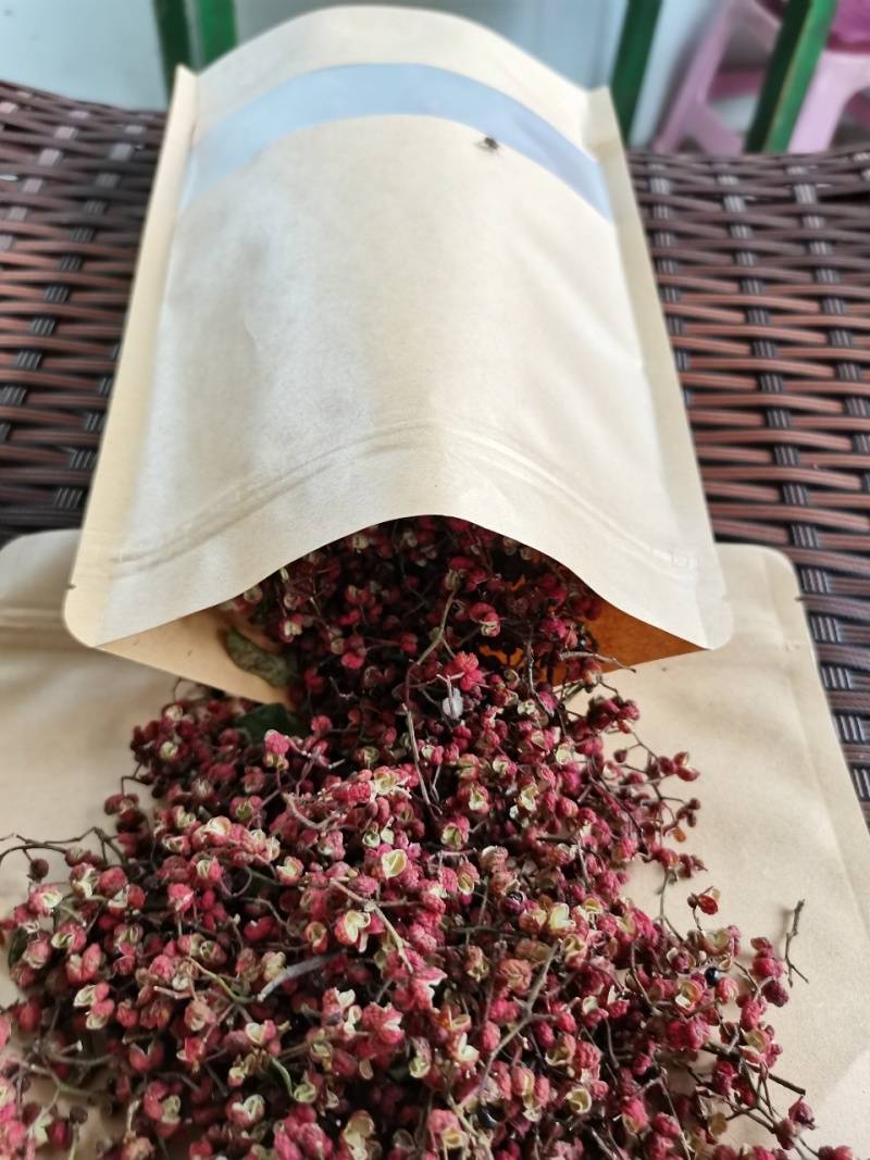 【精选】陕西渭南干大红袍花椒颜色红麻味足品质保障可视频