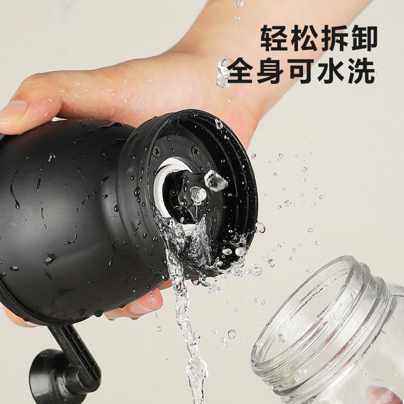 磨豆机手摇磨粉机咖啡豆研磨机家用水洗粗细可调手磨咖啡机罐