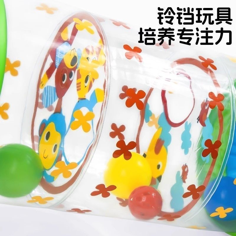 婴儿学爬儿童玩具滚筒铃铛玩具早教益智健身学步引导婴儿玩具