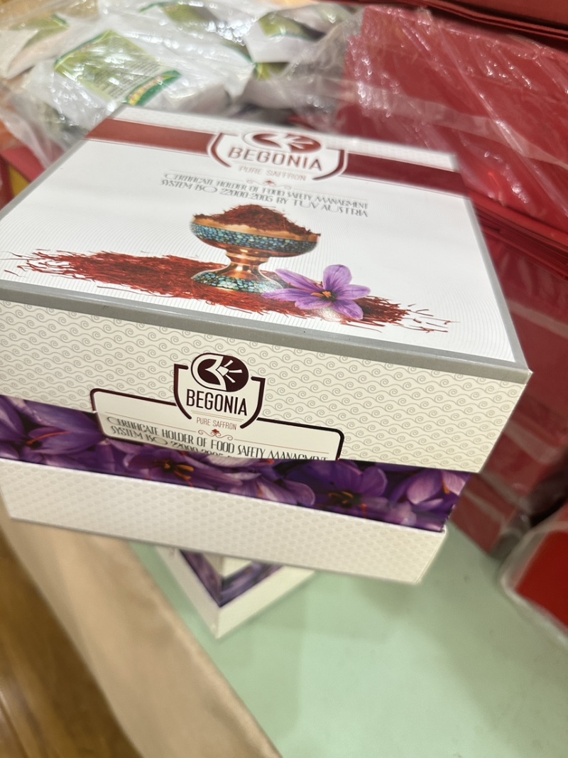 祁涵堂花中贵族藏红花日照充足色泽赤红龙头凤尾根根完整