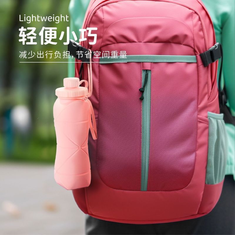 硅胶水壶可折叠大容量耐高温户外旅行折叠水杯便携压缩