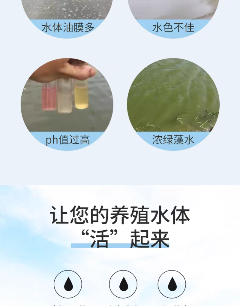 渔丹水体安降PH值稳定水质调水鱼虾蟹重金属水产用