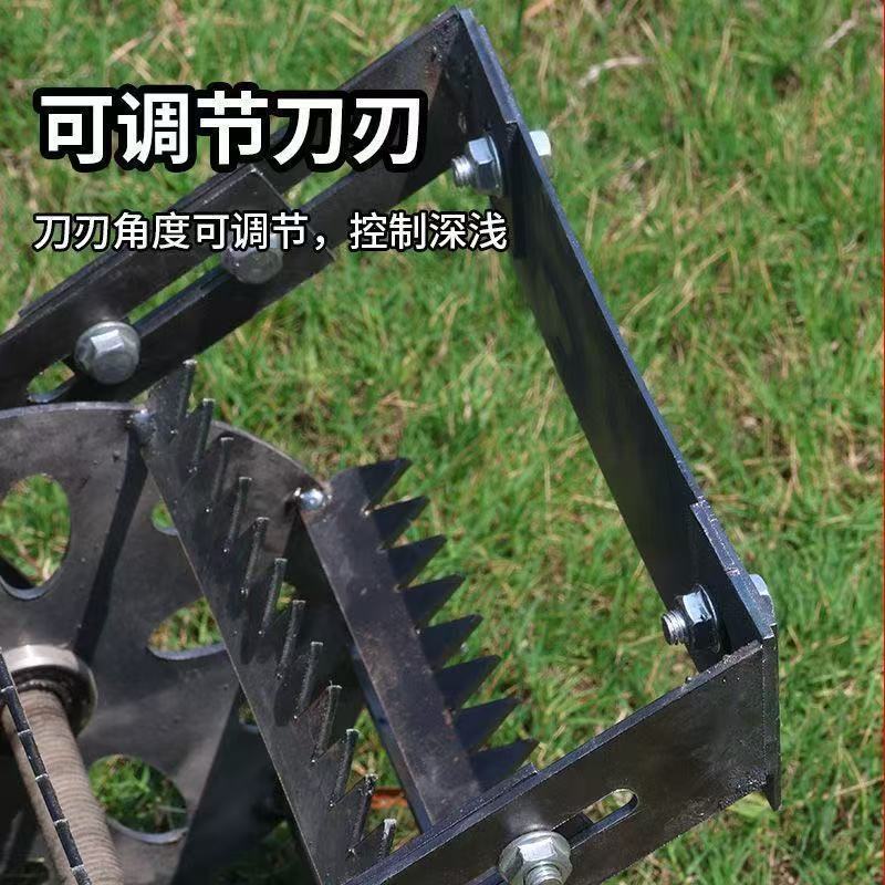 新款轮式锄草神器农用升级手推除草松土锰钢淬火锯齿耘锄加厚