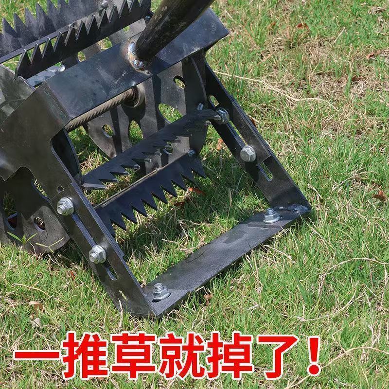 新款轮式锄草神器农用升级手推除草松土锰钢淬火锯齿耘锄加厚