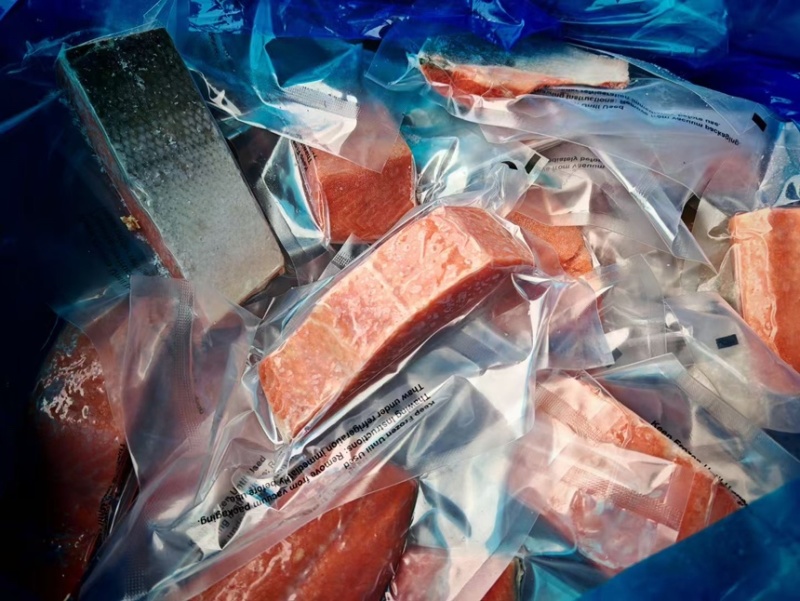 马哈鱼小块，马哈鱼碎肉