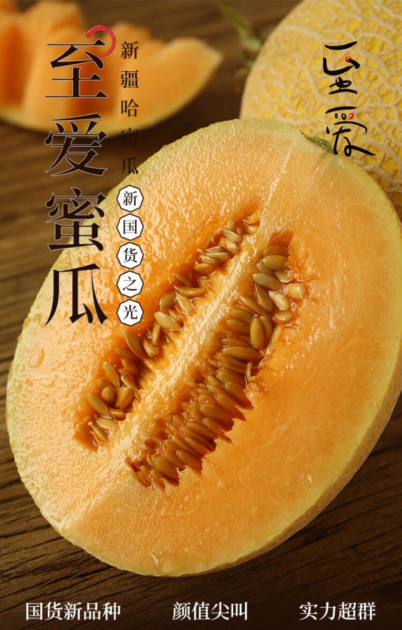 【精选】新疆吐鲁番精品至爱哈密瓜产地直发品质保障量大从优