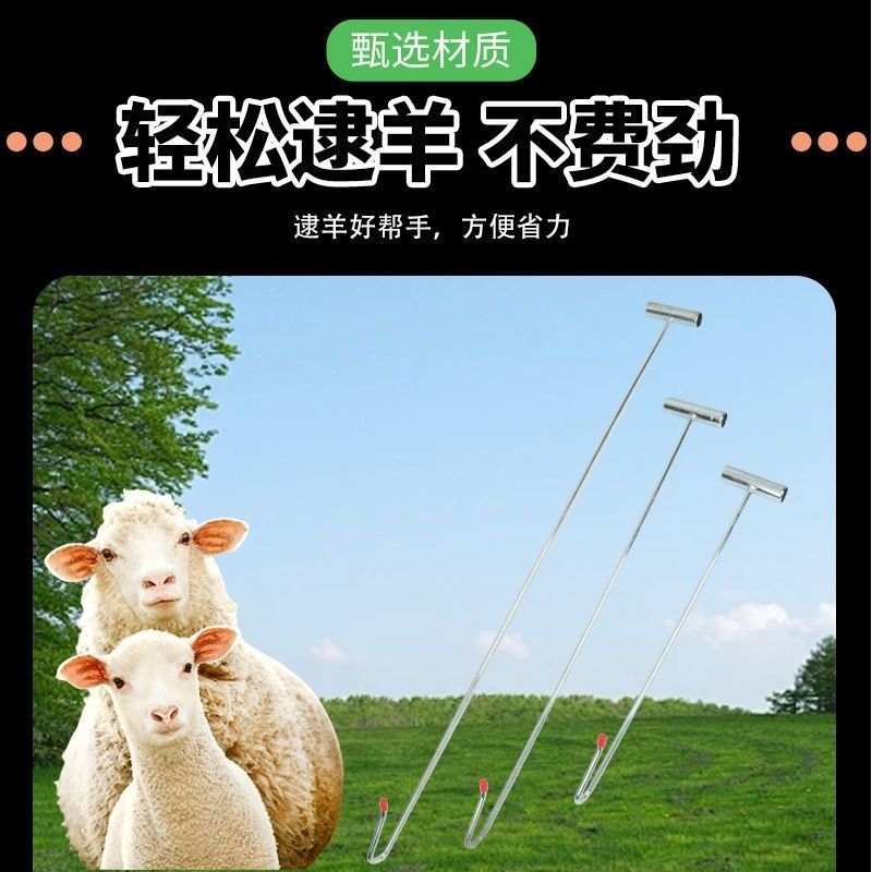 抓羊加粗捉羊钢筋器捉专用神器捕捉逮羊钩子羊器羊腿捕羊