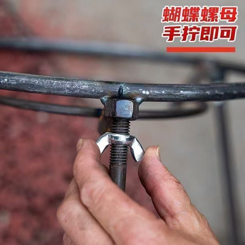 三脚架专用柴火炉可拆卸烧火锅圈三角锅架老式户外圆支架