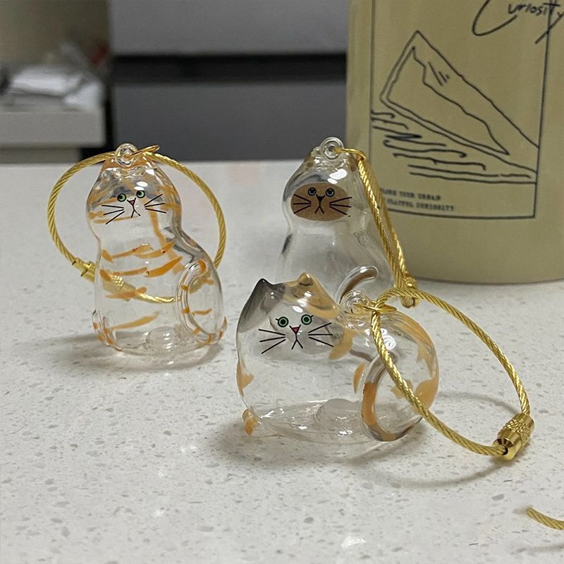 透明猫毛收纳盒收藏扭蛋猫咪毛发存放吊饰胶囊扭蛋包钥匙扣挂件