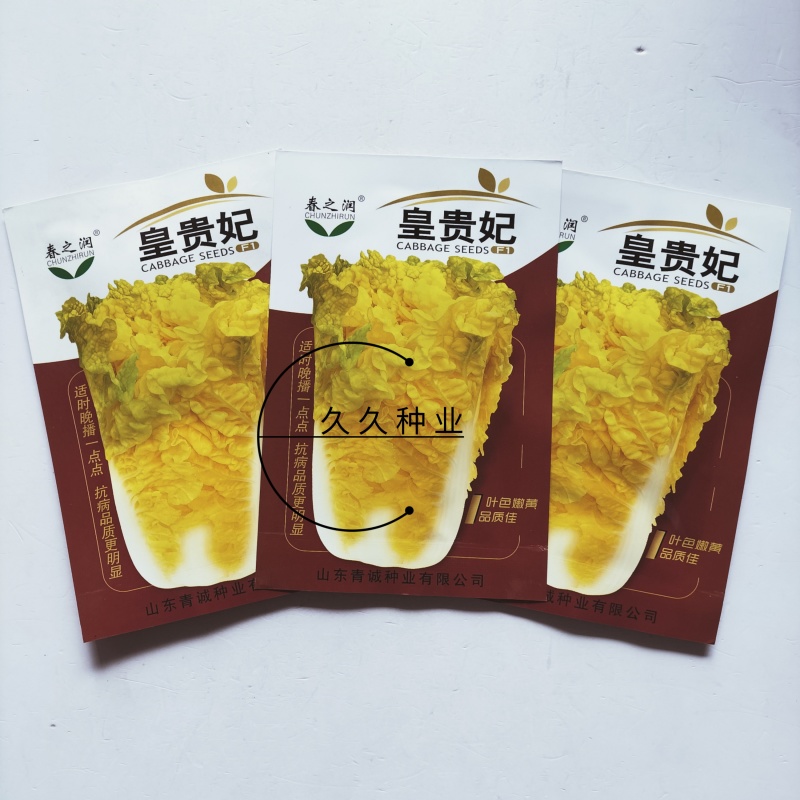 皇贵妃大白菜种子黄心白菜四季快菜好吃高产蔬菜种籽早熟耐寒