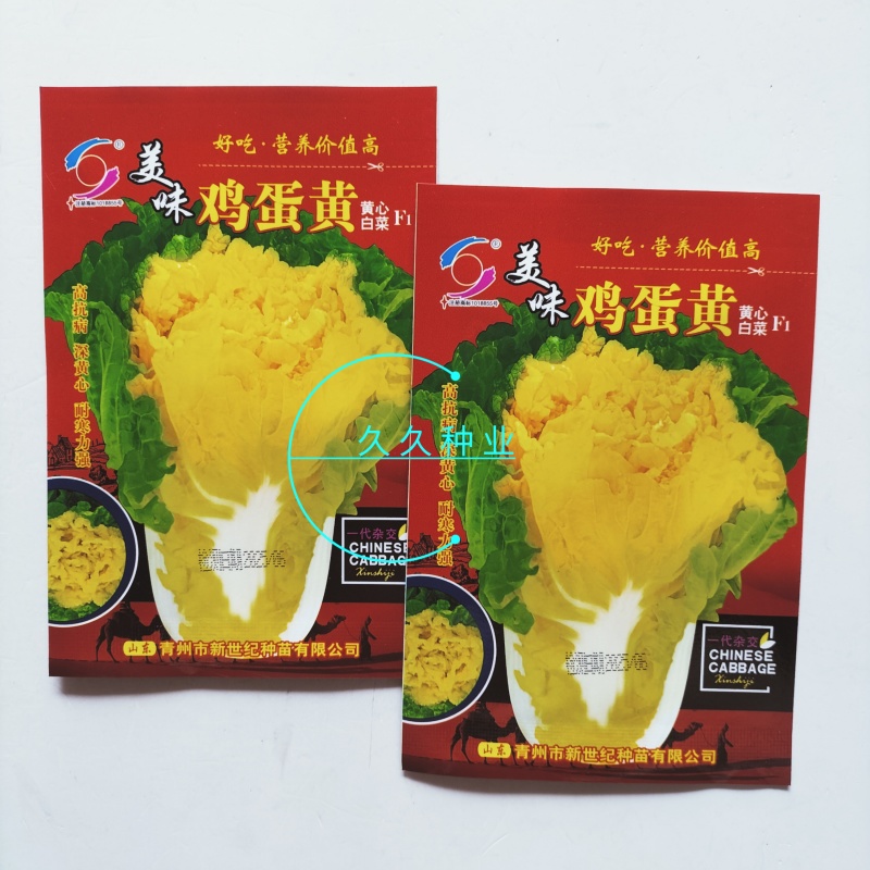 美味鸡蛋黄大白菜种子黄心四季快菜好吃抗病高产蔬菜种籽