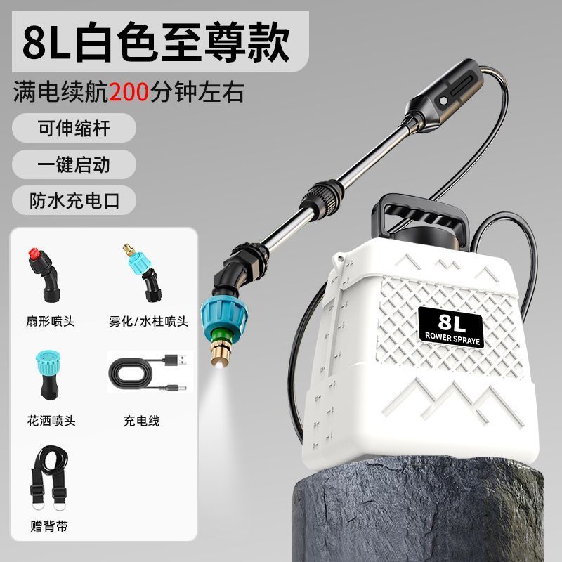 充电电动喷雾器高压肩负消毒家用小型打药机充电式农用