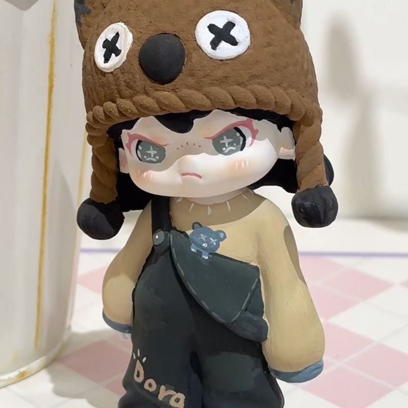 生人勿近Dora猎户的女儿3d拽姐石膏娃娃涂色白胚儿童手工创
