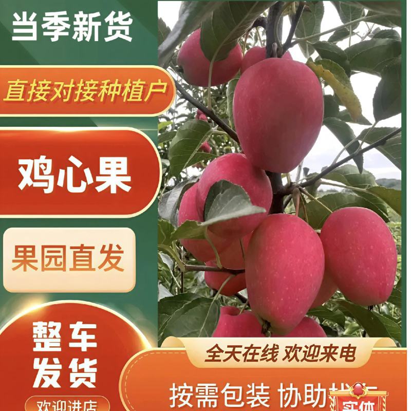 鸡心果，又名锦绣海棠，颜色漂亮，口感清香甘甜，脆甜可口。