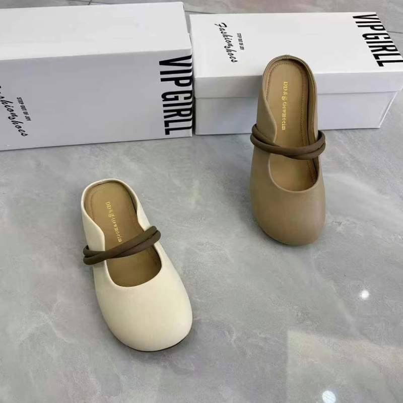 小羊皮半拖，皮质软，耐磨，穿着好看