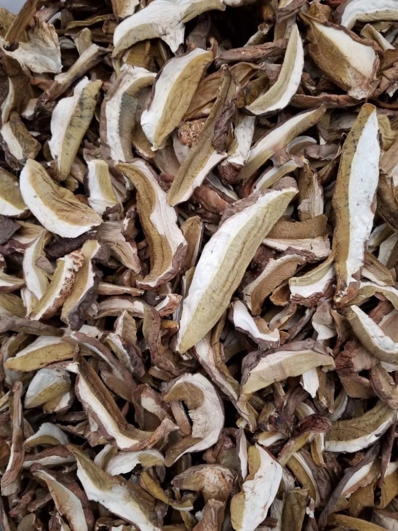 野生美味牛肝菌白牛肝干品月亮帽食用菌干品产地批发