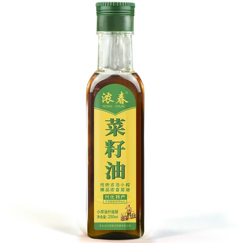 浓春传统压榨菜籽油，非转基因菜籽油，浓香小榨油
