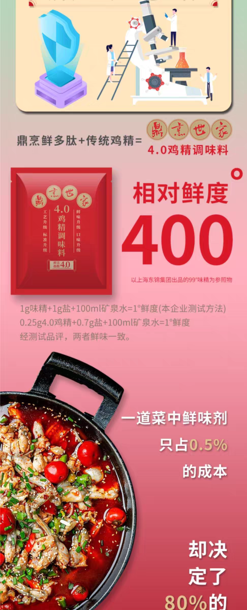 鼎烹世家4.0鸡精，商用调味料，全国发货对接餐饮食品厂等