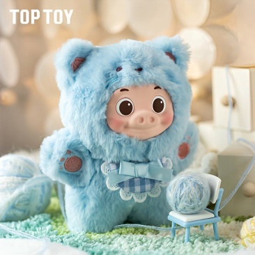TOPTOY正版猪猪侠毛绒公仔猪咪玩偶童年回忆玩具挂件圣诞生