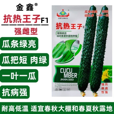 抗热王子黄瓜种子强雌油亮黄瓜种子绿肉春夏秋耐热高产刺黄瓜