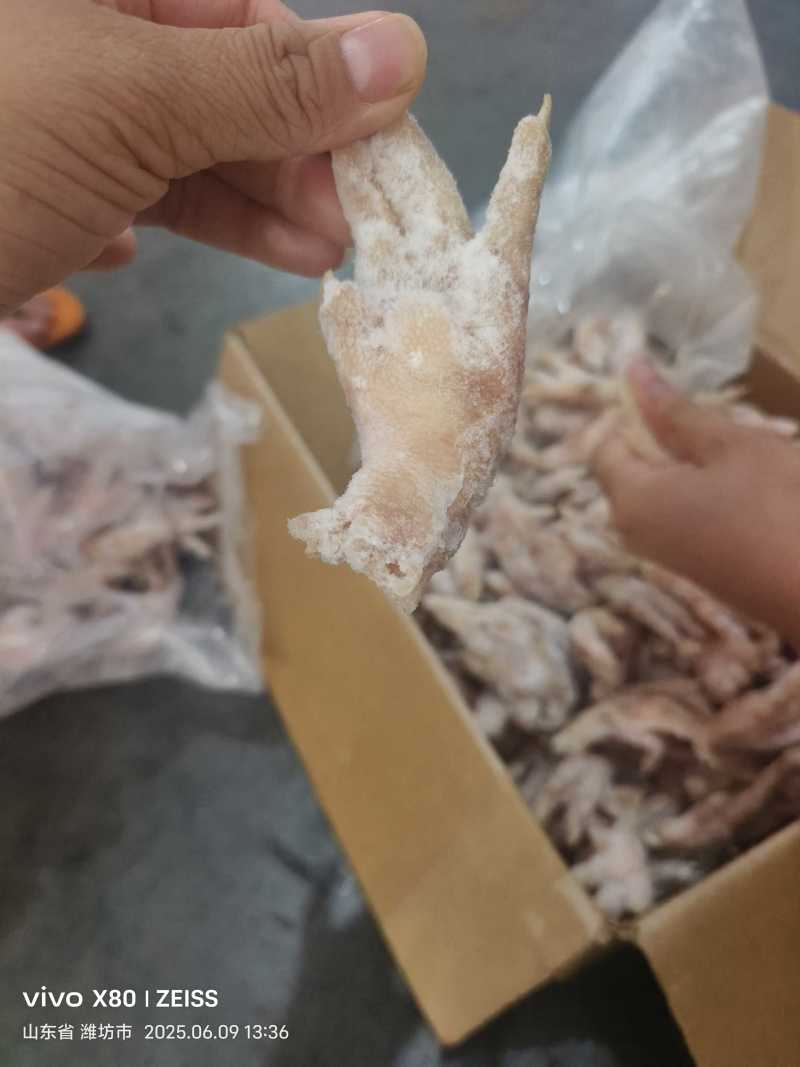 二级熟凤爪破损瘀血加工厂专用价格美丽鸡爪