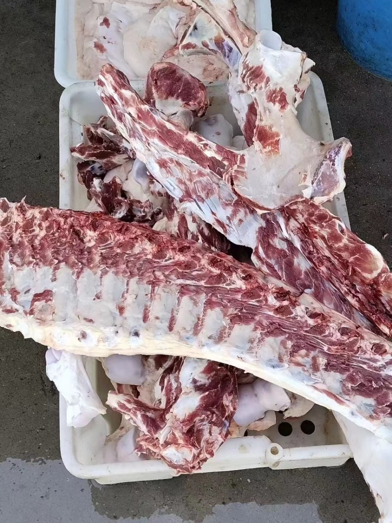 山东新鲜驴骨头架子骨脊梁骨各种规格批发零售都可以