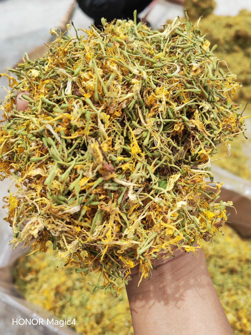 贵州安龙野生金银花统货，生晒无硫，无任何添加，半开花