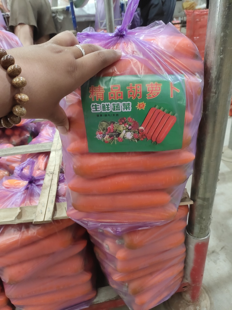 水洗胡萝卜手提包小条电商货产地直发工厂货大红三红