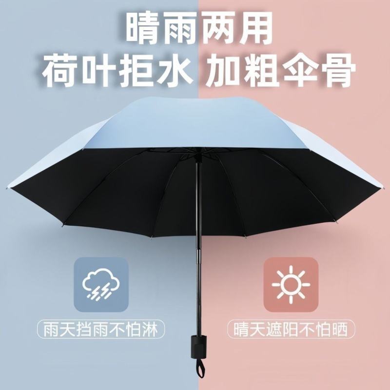 雨伞太阳伞防晒超大紫外线遮阳伞加固女晴雨两用手动晴雨折叠