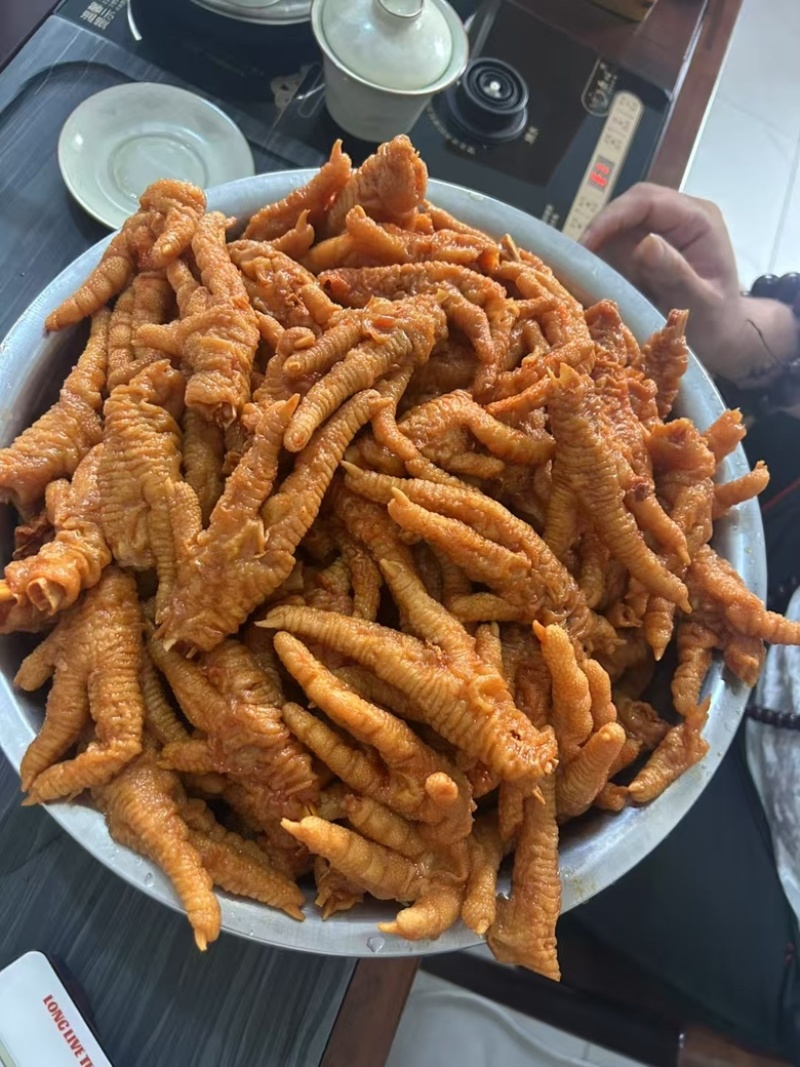 虎皮卤鸡爪无骨鸡爪地摊早市夜市场