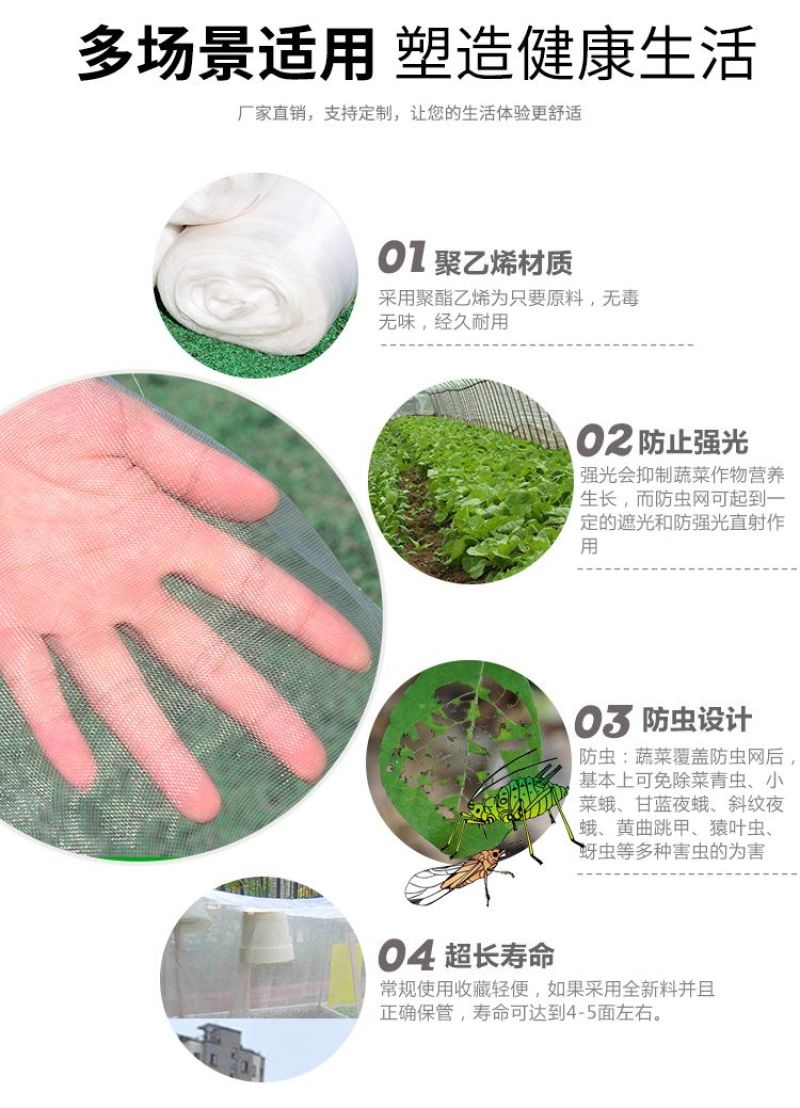 防虫网果蔬瓜菜苗木种植防虫网果园防虫大棚防虫养殖场防虫网