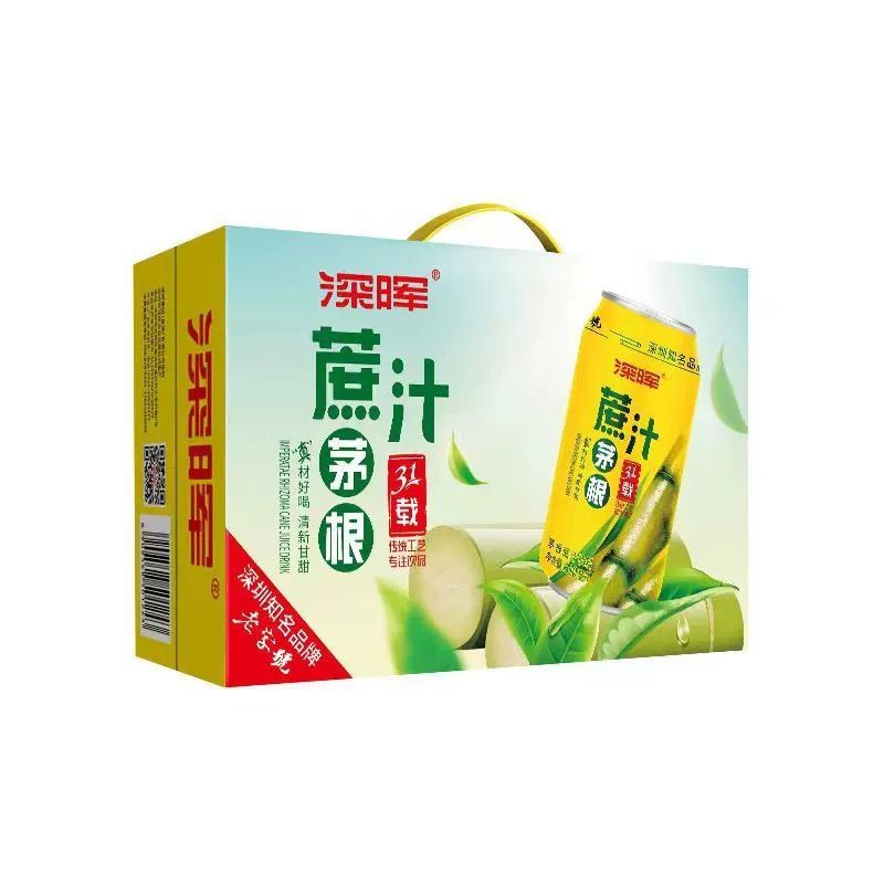深晖茅根甘蔗汁310ml*12/24易拉罐装整箱果汁果味饮品