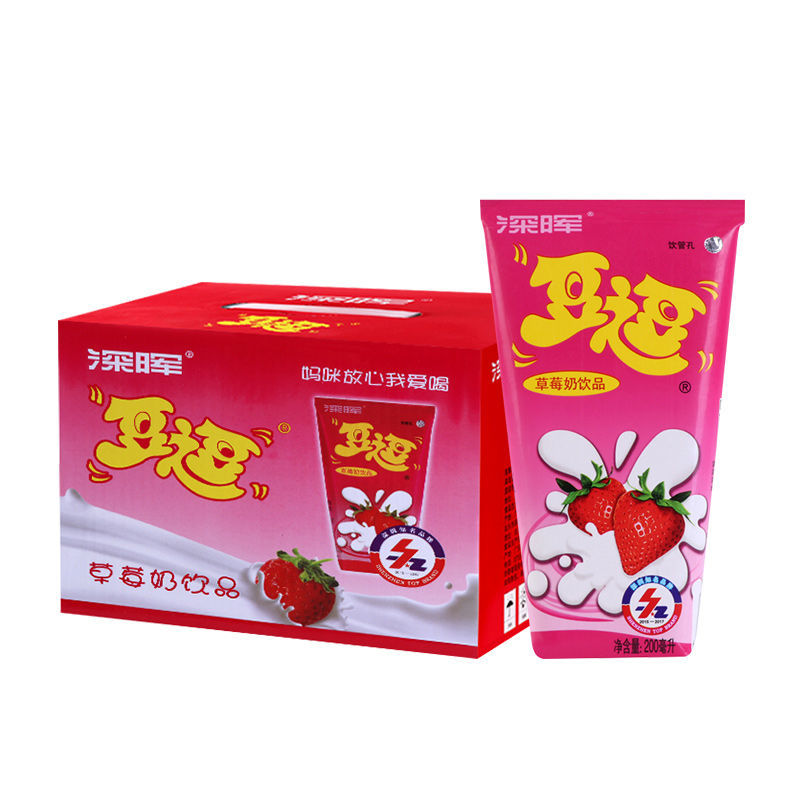 深晖豆逗学生早餐奶整箱200ml*16盒酸牛奶乳酸饮料多口味