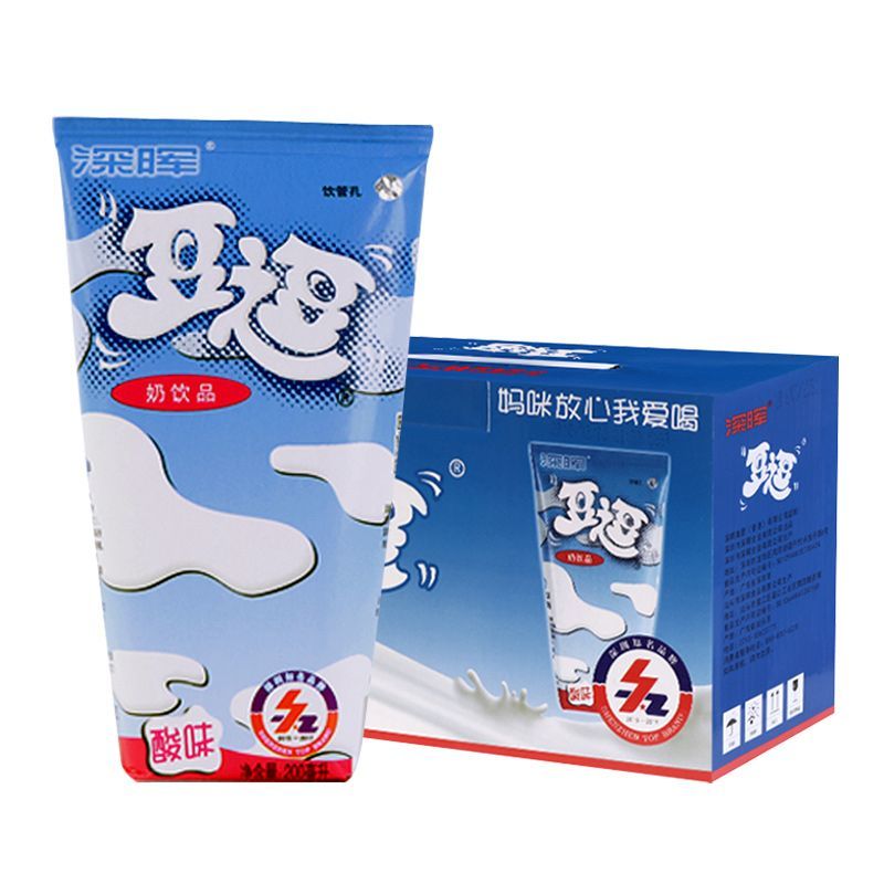 深晖豆逗学生早餐奶整箱200ml*16盒酸牛奶乳酸饮料多口味