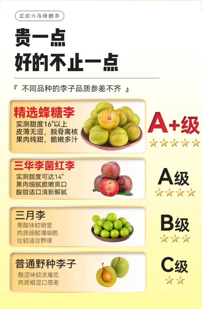 正宗贵州六马蜂糖李子新鲜水果现摘新鲜孕妇水果脆甜蜂糖