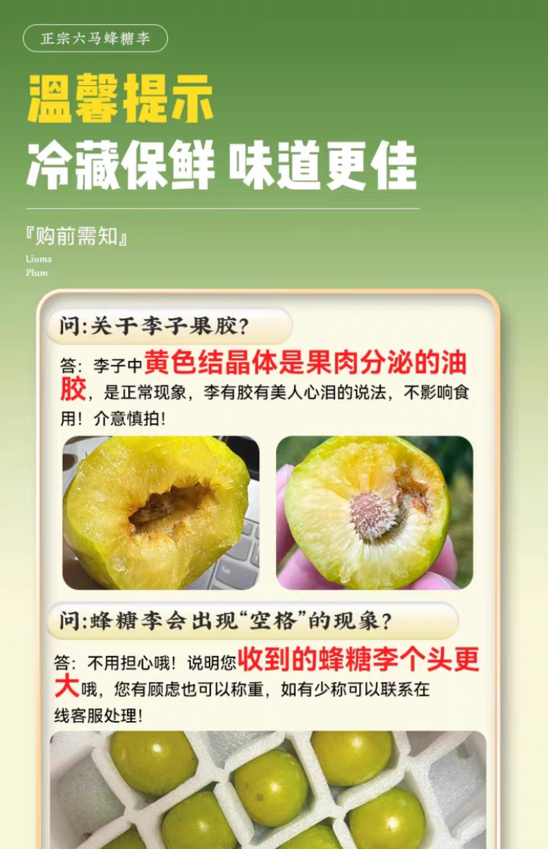 正宗贵州六马蜂糖李子新鲜水果现摘新鲜孕妇水果脆甜蜂糖